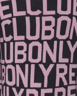 Maglioncino Kids Only blu e rosa con fantasia lettering jacquard