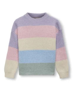 Maglioncino Kids Only color block multicolore sui toni pastello