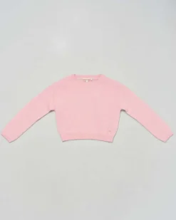 Maglioncino Kocca rosa cropped in misto lana