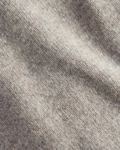 Maglione Barbour beige in pura lana con doppia chiusura zip e bottoni