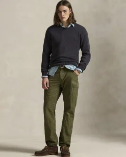 Maglione girocollo Polo Ralph Lauren nero tinto in capo