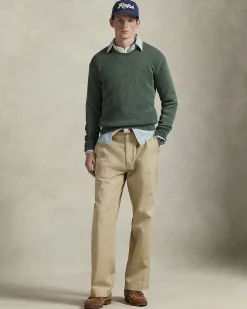 Maglione girocollo Polo Ralph Lauren verde tinto in capo
