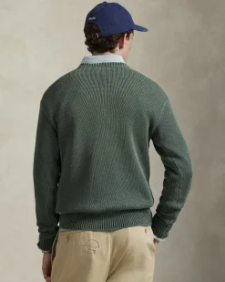Maglione girocollo Polo Ralph Lauren verde tinto in capo