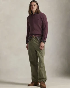 Maglione girocollo Polo Ralph Lauren bordeaux tinto in capo