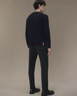 Maglione girocollo R.R.D. Bouclè Round Knit blu