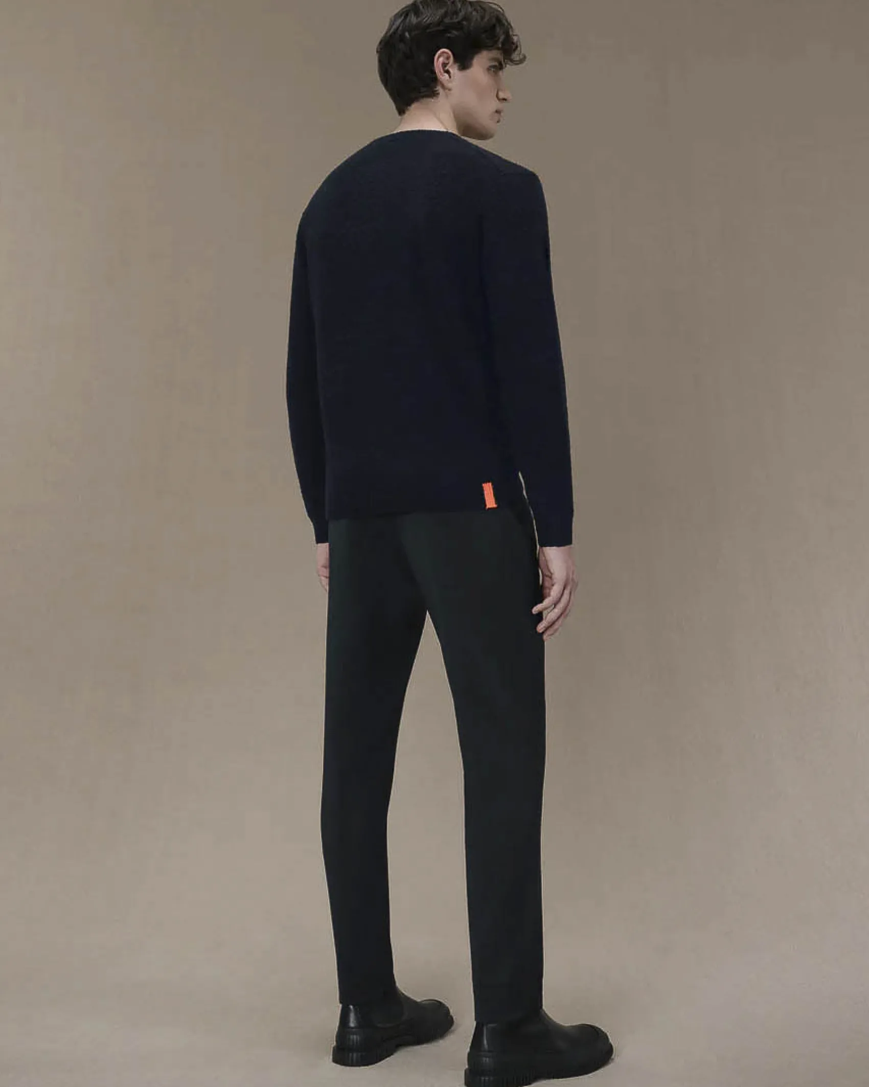 Maglione girocollo R.R.D. Bouclè Round Knit blu