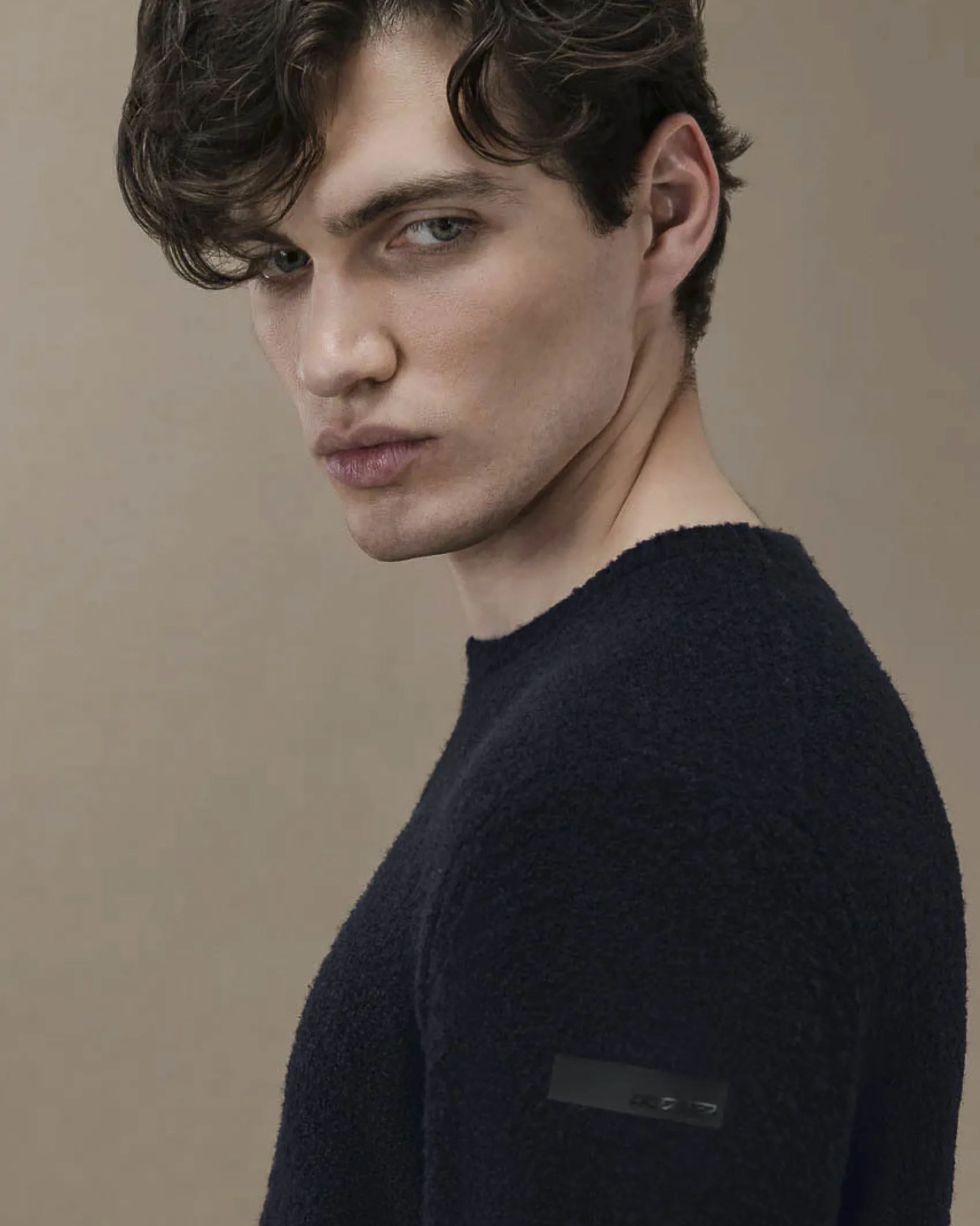 Maglione girocollo R.R.D. Bouclè Round Knit blu