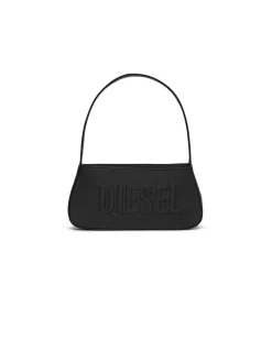 Mini borsa a spalla Diesel nera in nylon