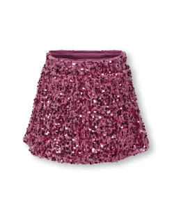 Minigonna Kids Only rosa in paillettes