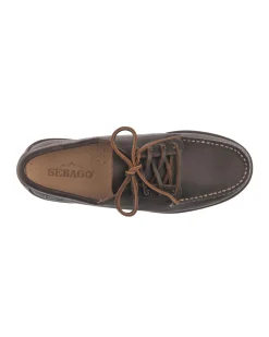 Mocassino Sebago Askookfield Crazy Horse in pelle testa di moro