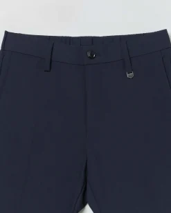 Pantalone chino blu punto milano