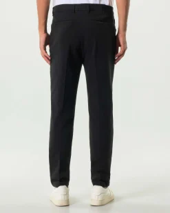 Pantalone chino Boss Kaiton nero in twill di cotone stretch