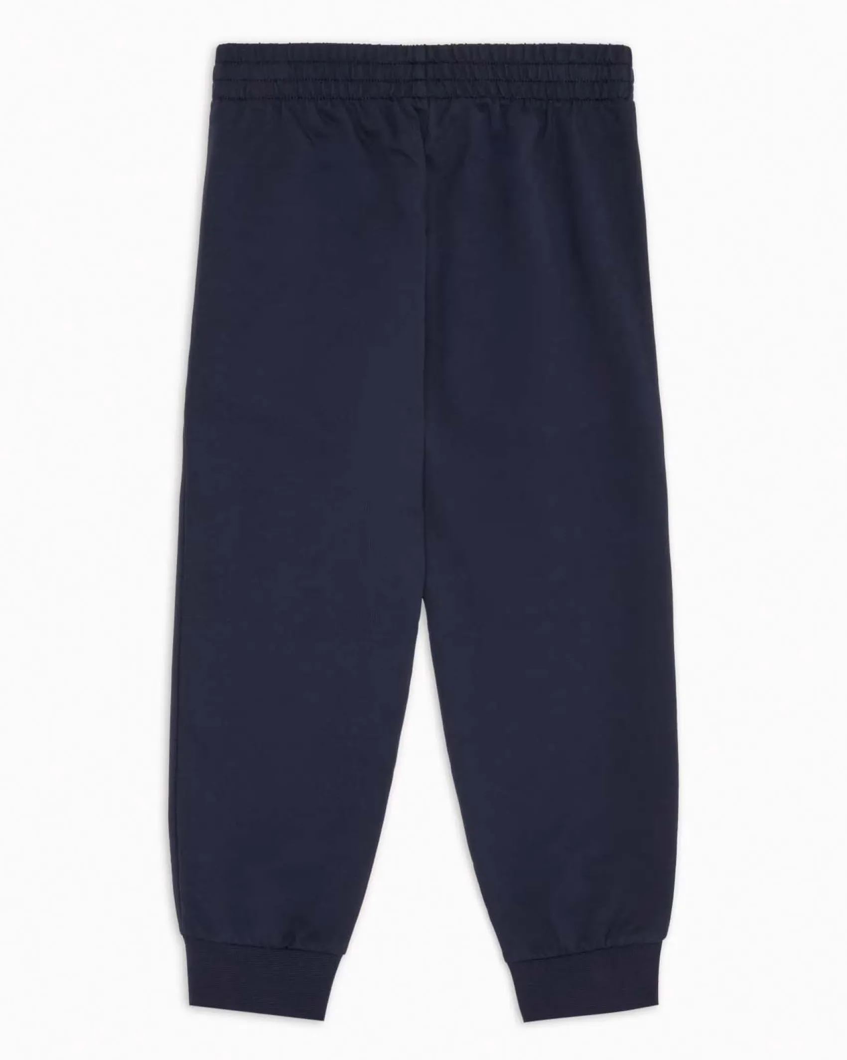 Pantalone EA7 jogger blu in felpa di cotone