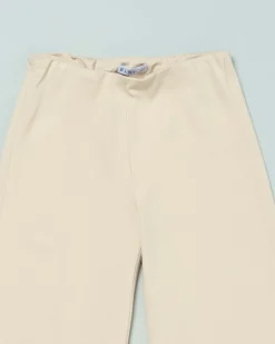 Pantalone Elsy beige a palazzo in viscosa stretch