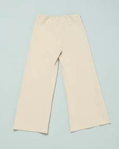 Pantalone Elsy beige a palazzo in viscosa stretch