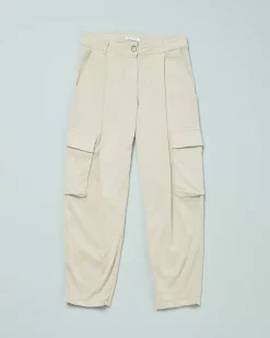 Pantalone Elsy cargo color gesso 40-44