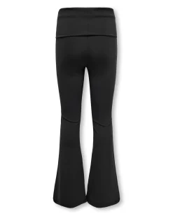 Pantalone flare Kids Only nero con maxi fascia in vita