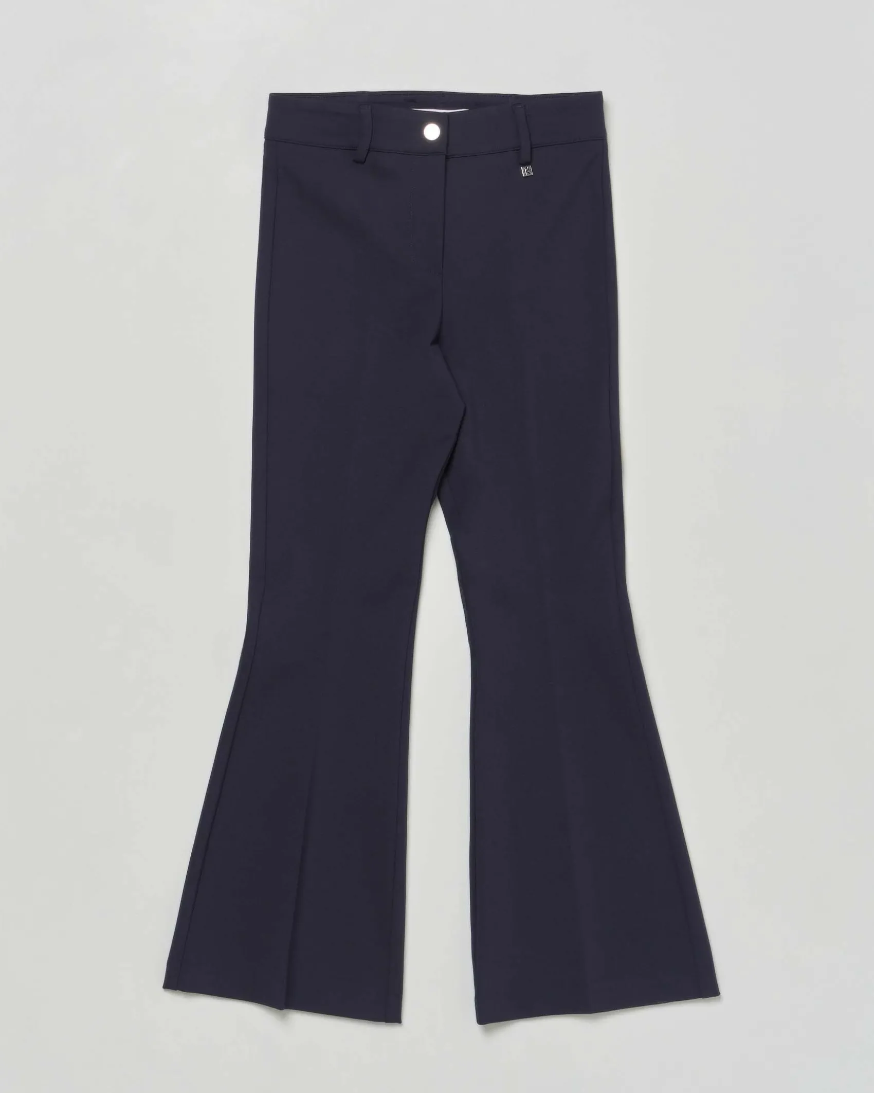Pantalone flare Kocca blu punto milano a vita alta
