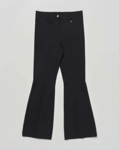 Pantalone flare Kocca nero punto milano a vita alta