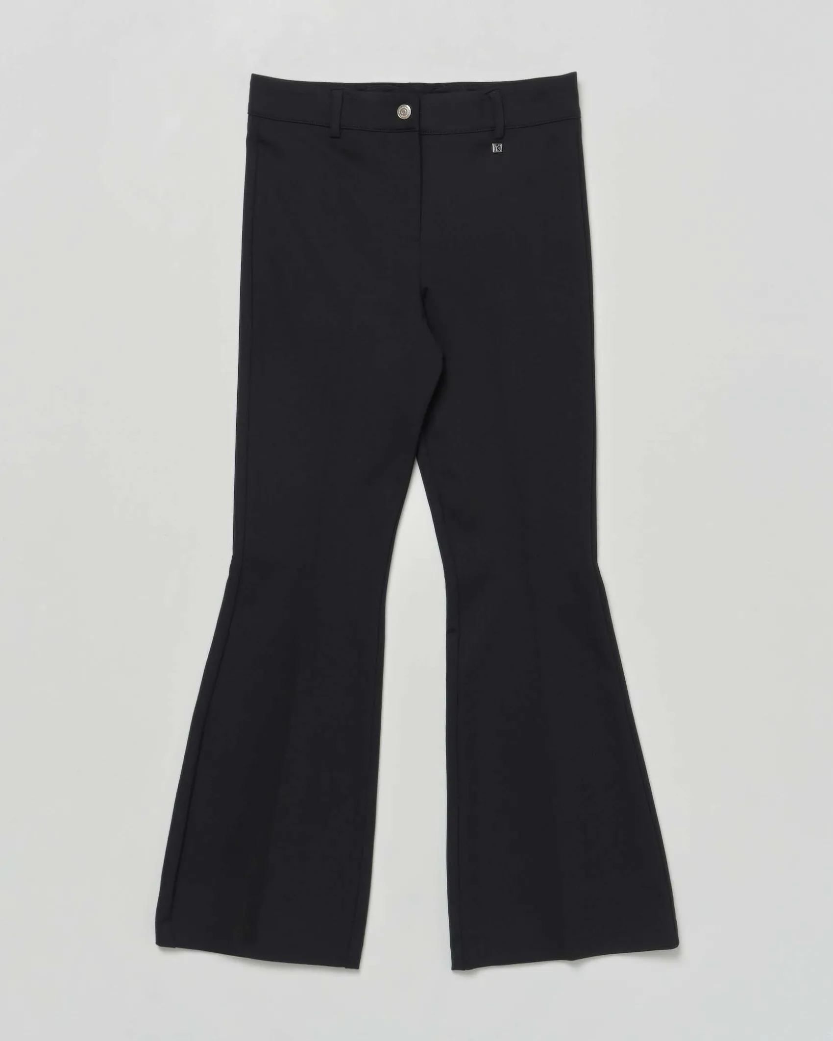 Pantalone flare Kocca nero punto milano a vita alta