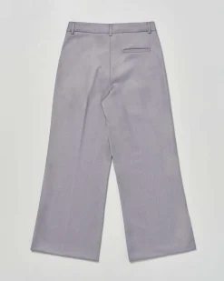 Pantalone Kocca a palazzo grigio con bande bianche