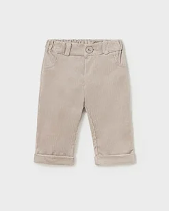 Pantalone Mayoral beige in velluto a costine