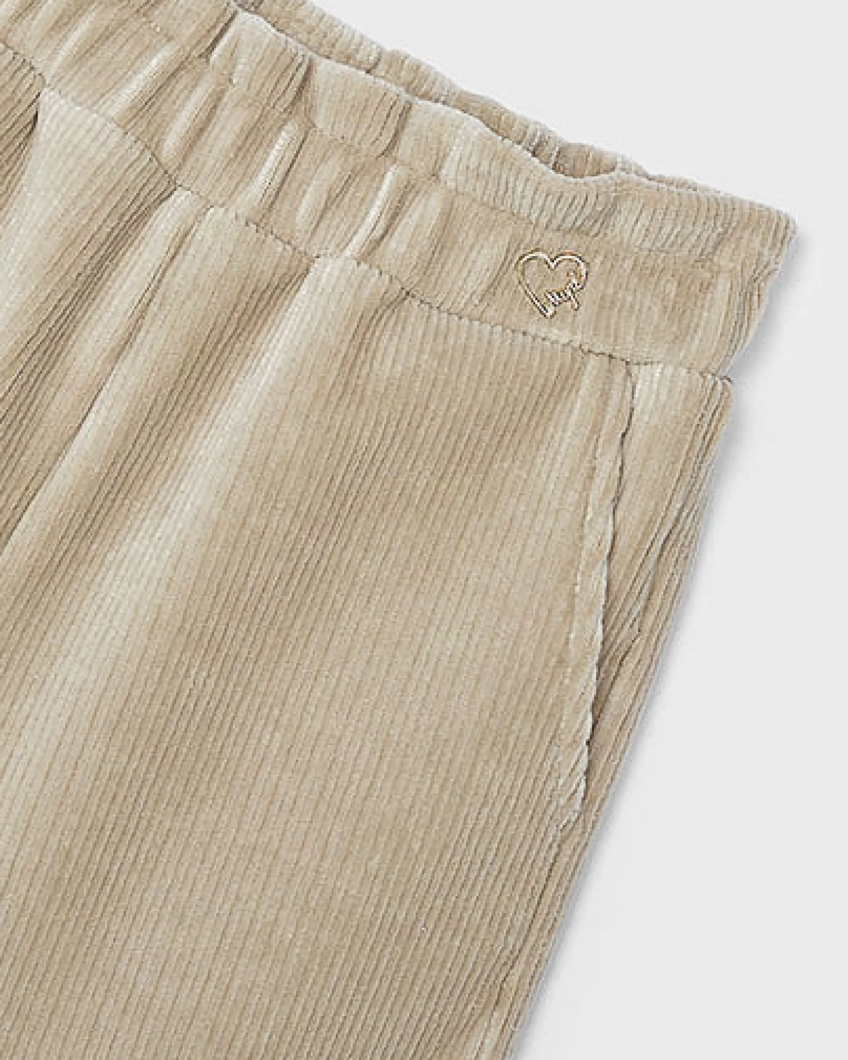 Pantalone Mayoral beige in velluto a costine