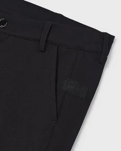 Pantalone Mayoral chino nero punto milano