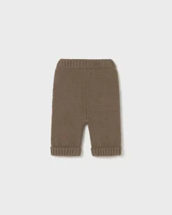 Pantalone Mayoral marrone lavorato tricot
