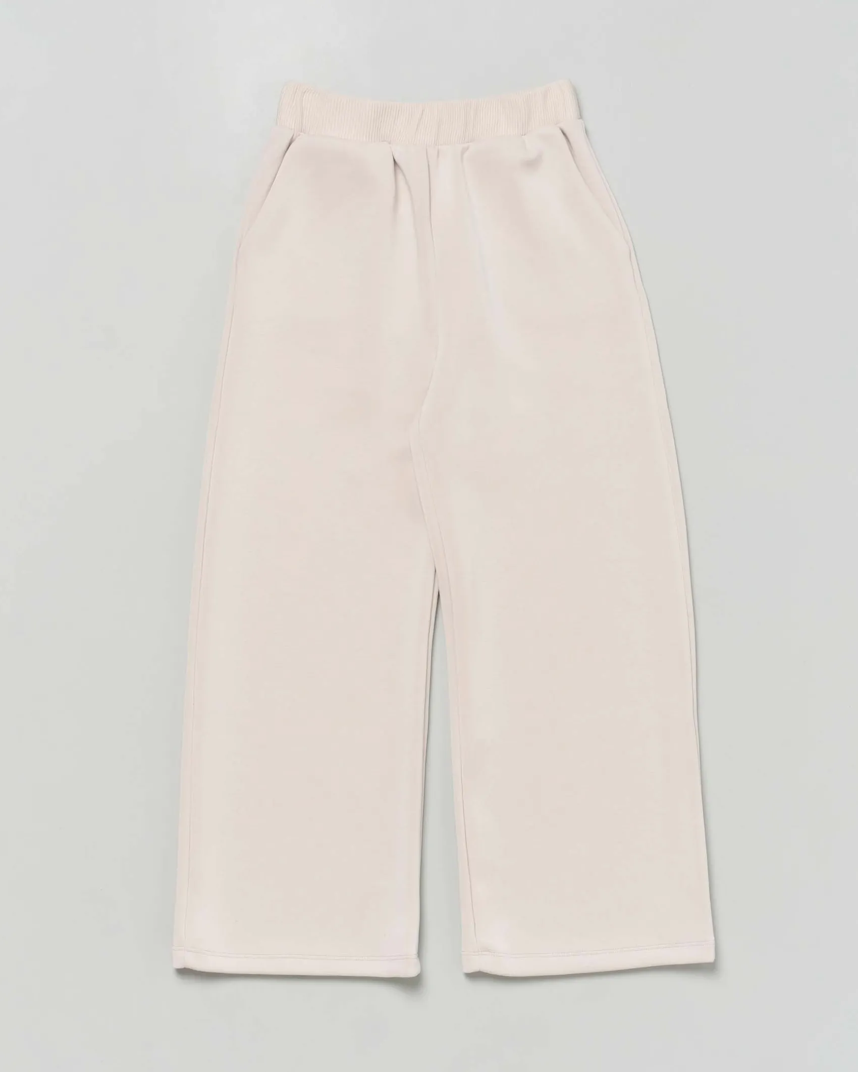 Pantalone palazzo Dixie beige in scuba