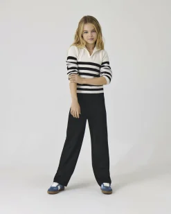 Pantalone palazzo Kids Only nero in misto viscosa stretch