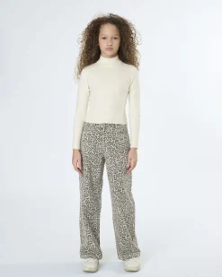 Pantalone palazzo To be Too maculato in puro cotone