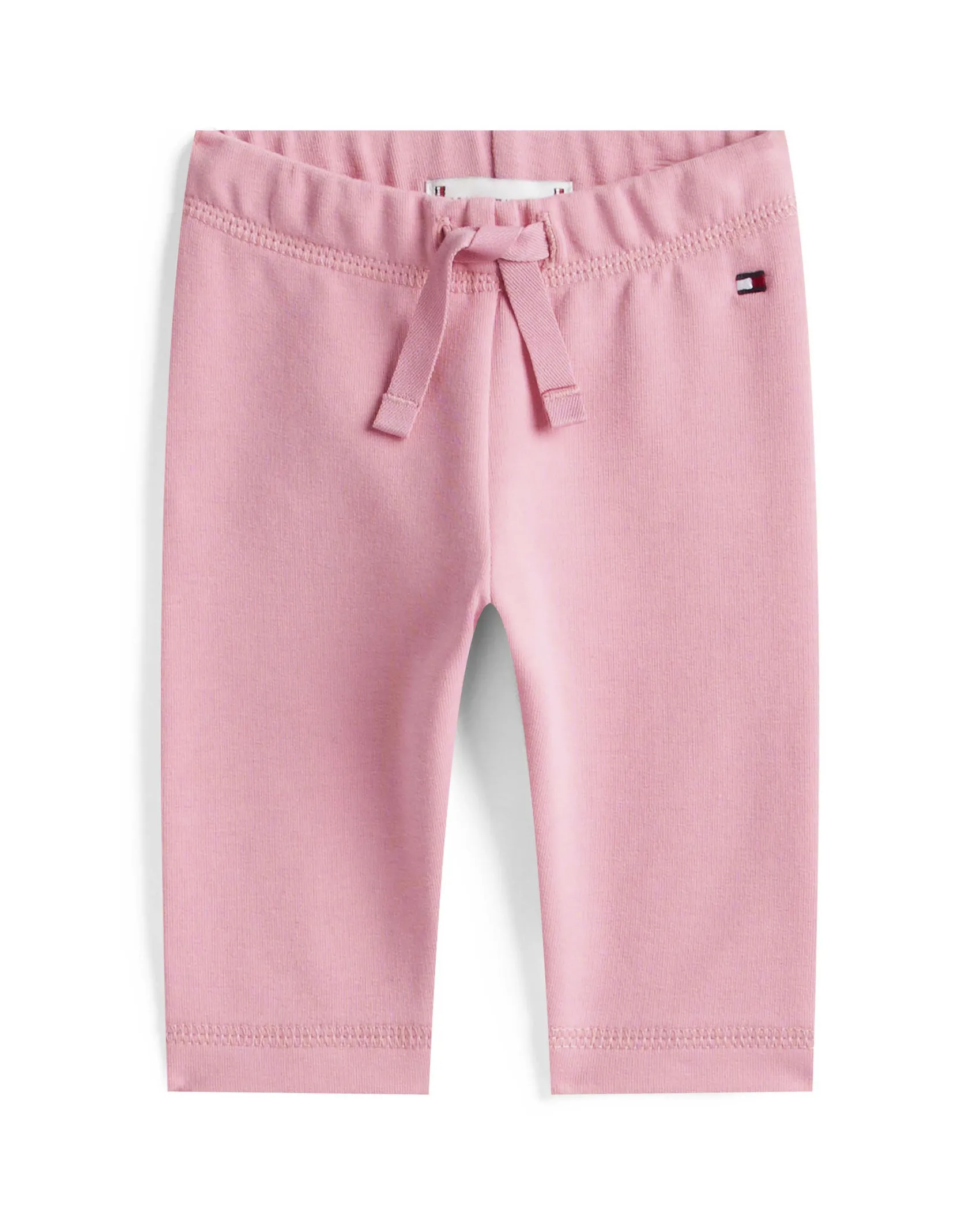 Pantalone Tommy Hilfiger rosa in cotone stretch
