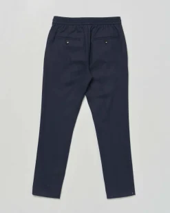 Pantaloni Antony Morato in flanella in misto viscosa blu con coulisse