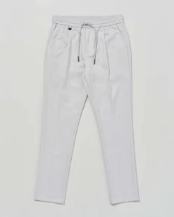 Pantaloni Antony Morato in flanella in misto viscosa grigio con coulisse