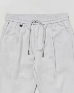 Pantaloni Antony Morato in flanella in misto viscosa grigio con coulisse