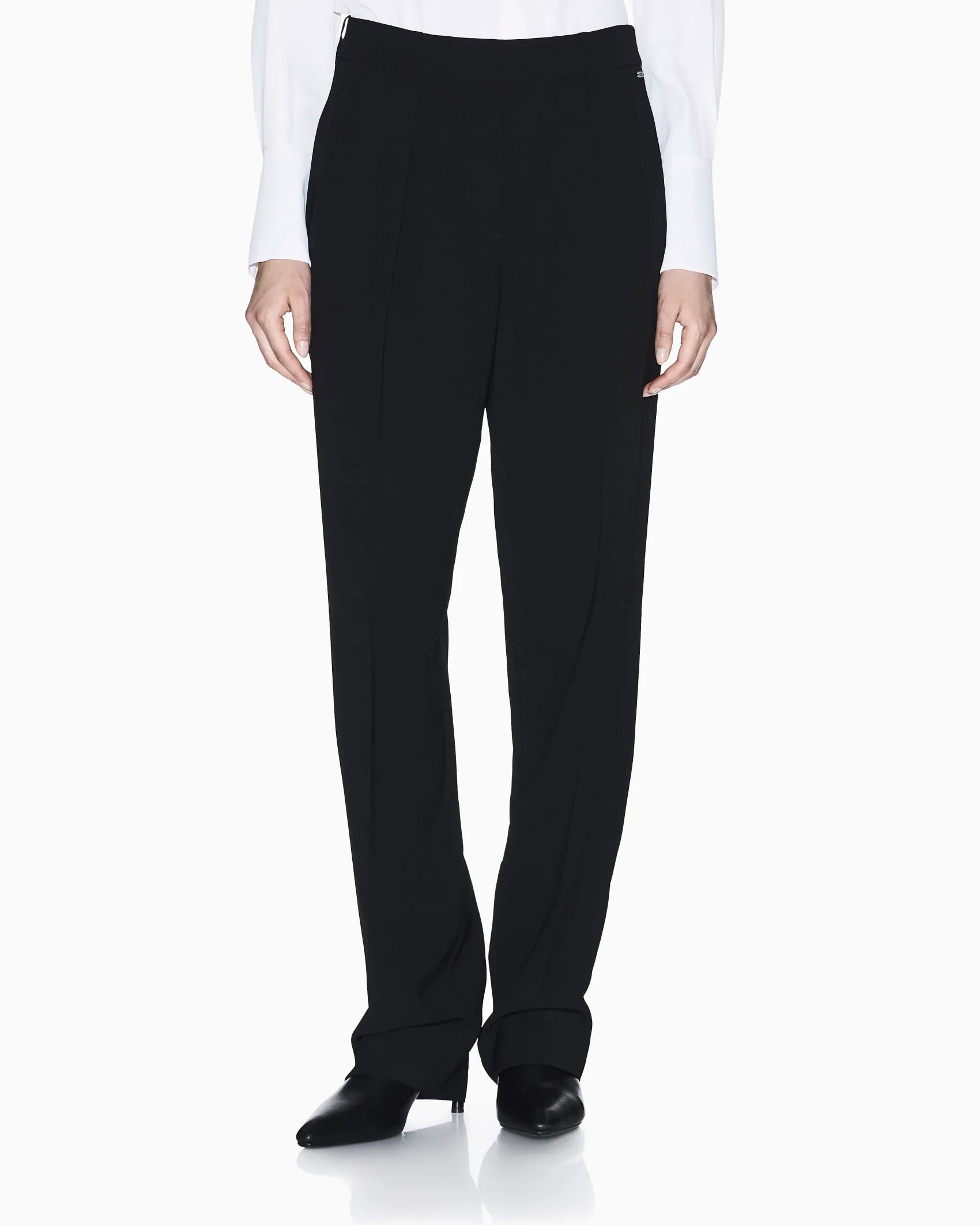 Pantaloni Armani Exchange neri in tessuto tecnico
