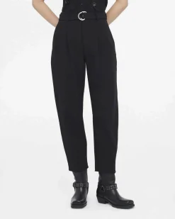 Pantaloni balloon Liu Jo Jeans neri in tessuto tecnico stretch