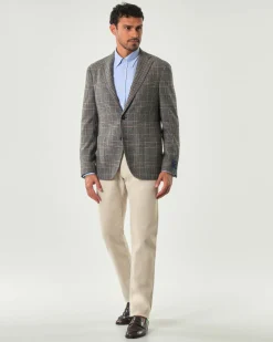 Pantaloni cinque tasche Jacob Cohen Bard slim-fit beige in bull di cotone stretch