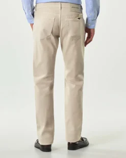 Pantaloni cinque tasche Jacob Cohen Bard slim-fit beige in bull di cotone stretch