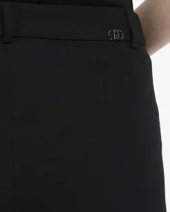 Pantaloni eleganti Liu Jo Jeans neri con tasche a filetto davanti