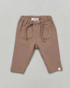 Pantaloni Lil'Atelier in felpa di cotone con coulisse