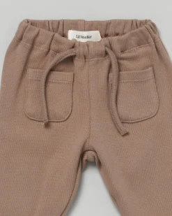 Pantaloni Lil'Atelier in felpa di cotone con coulisse
