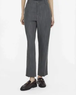 Pantaloni Liu Jo Jeans grigi in lyocell con fodera