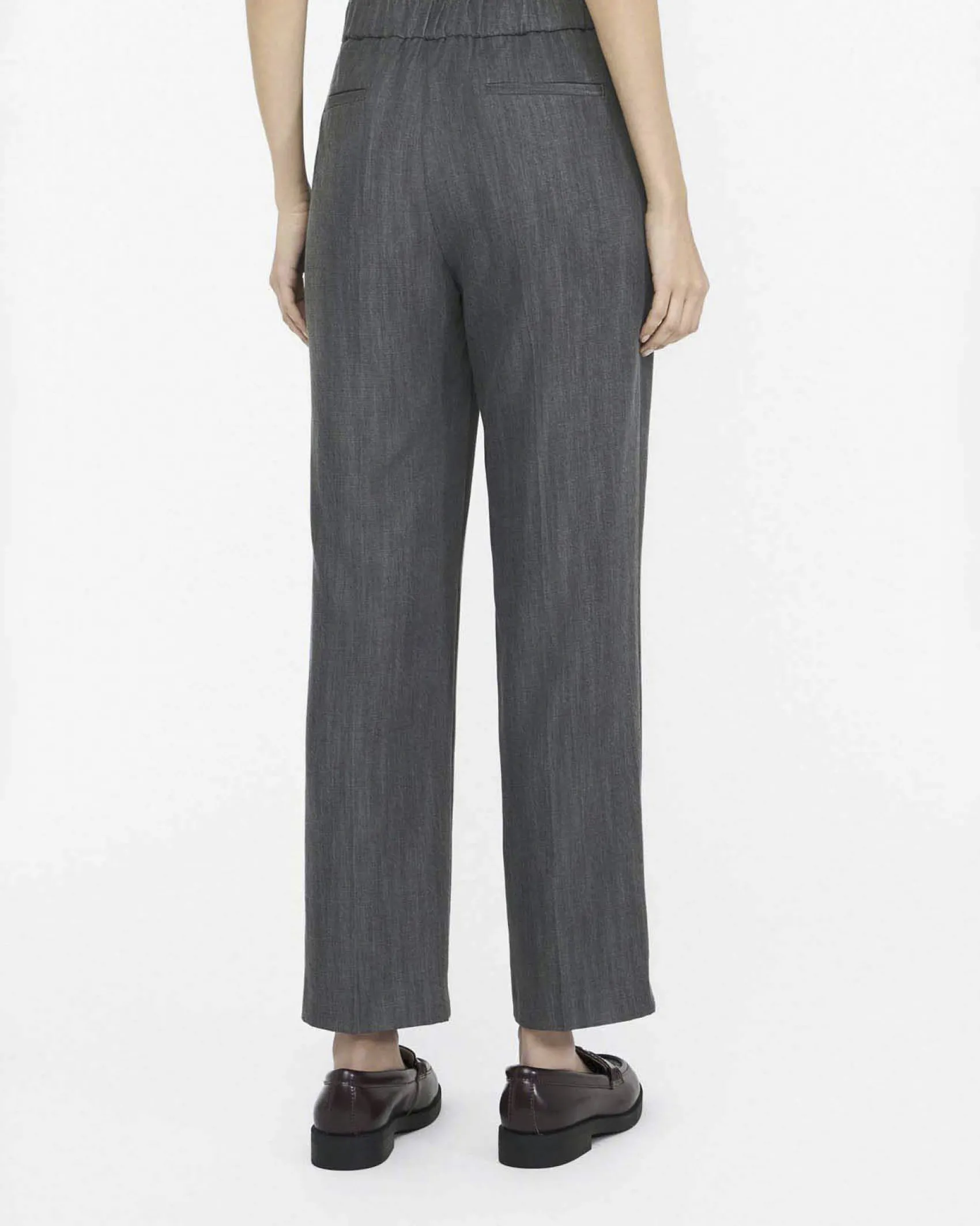 Pantaloni Liu Jo Jeans grigi in lyocell con fodera