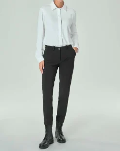 Pantaloni neri in tessuto tecnico dal finish opaco