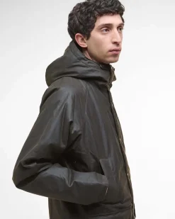 Parka Barbour Bedale Wax verde militare