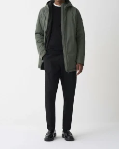 Parka Colmar Originals verde militare in tessuto stretch