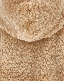 Pelliccia Monnalisa beige con cappuccio