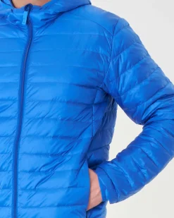 Piumino 100 grammi Pellizzari blu royal con cappuccio
